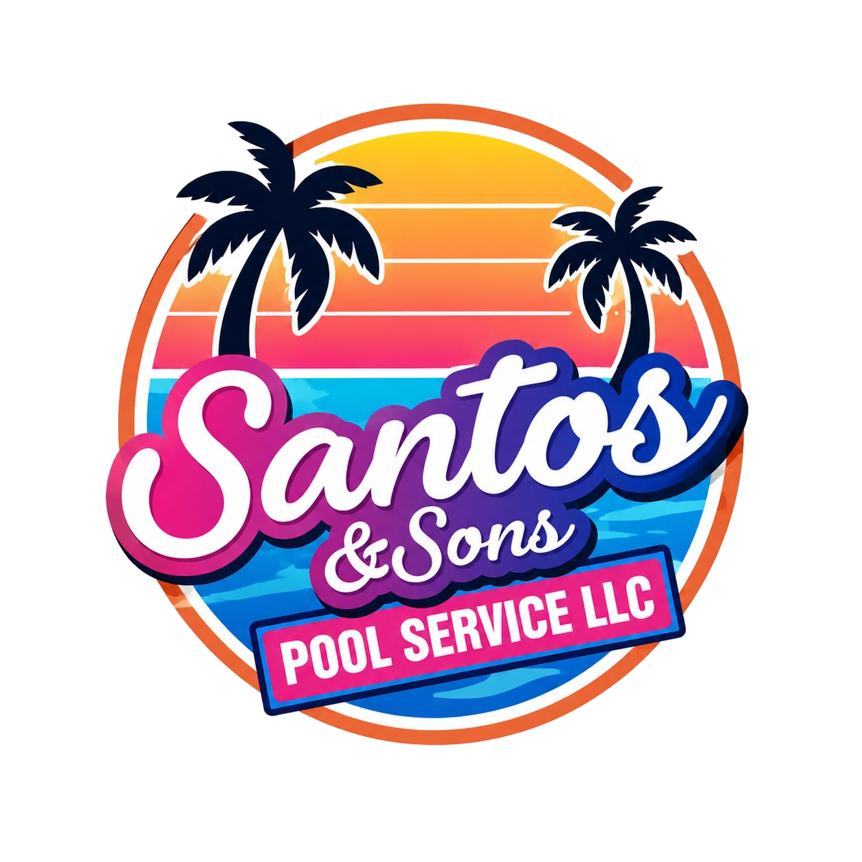 Santos & Sons Pool Service logo